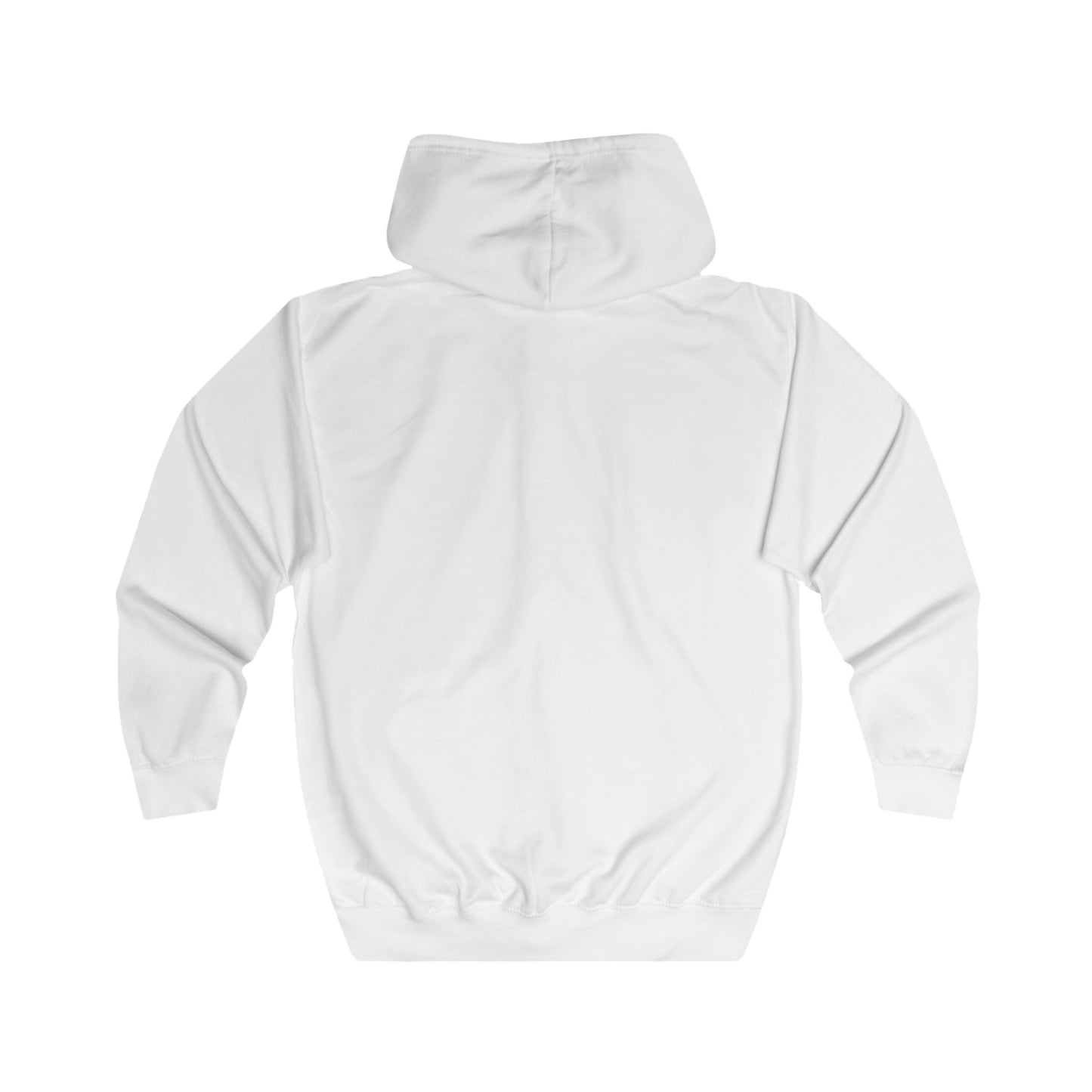 Zip Hoodie with Black Logo
