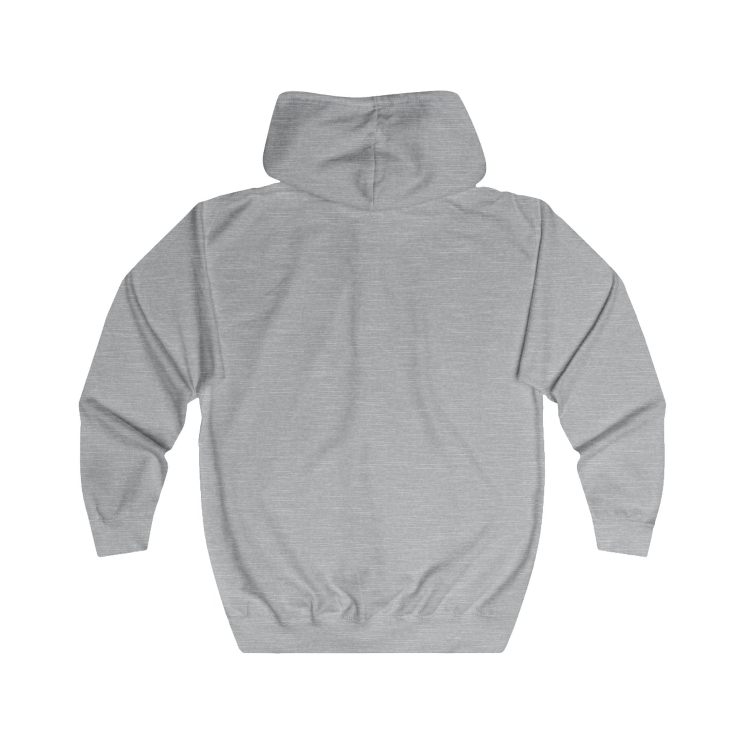 Zip Hoodie with Black Logo