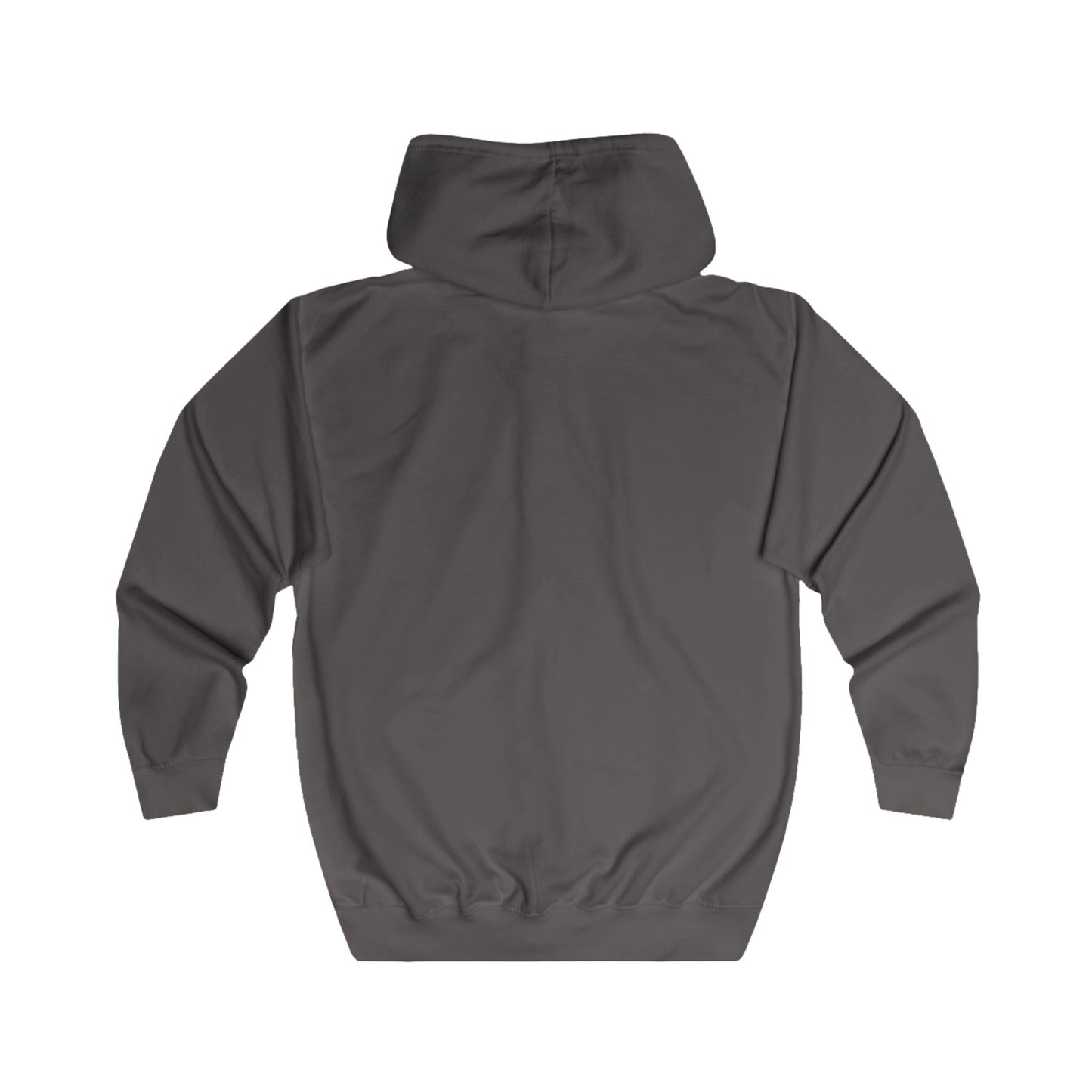 Zip Hoodie with Black Logo